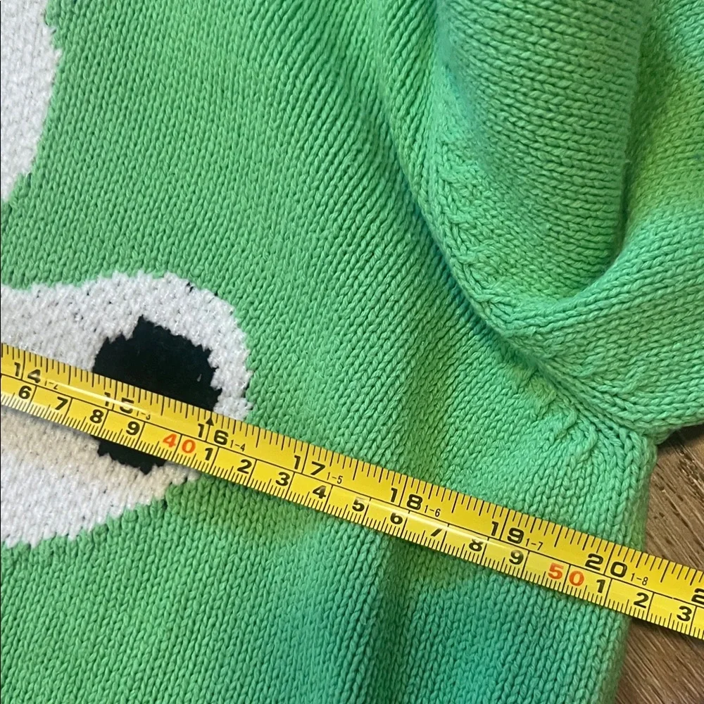 Teddy Fresh Green Bear Sweater Size Large Women’s Retails for $150